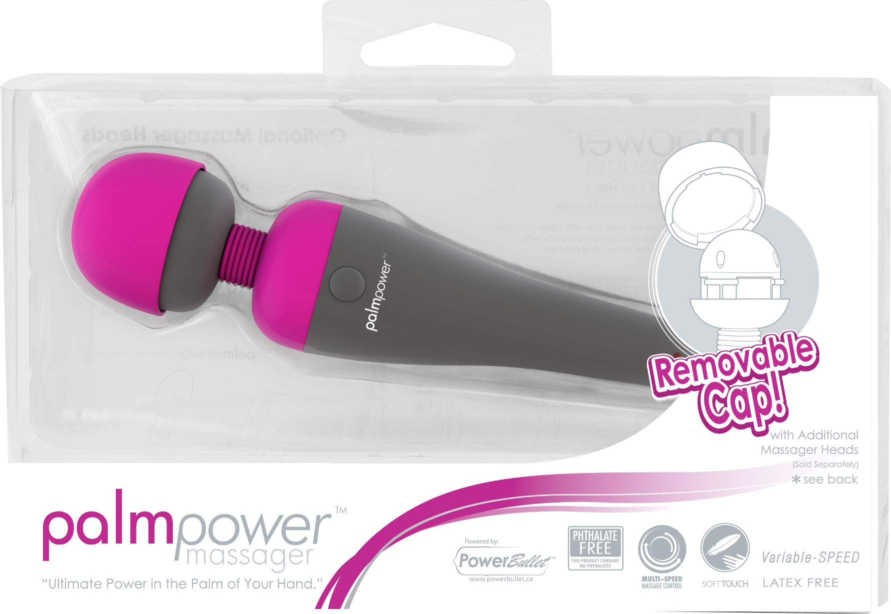 PalmPower Massage Wand Pink - Image 3