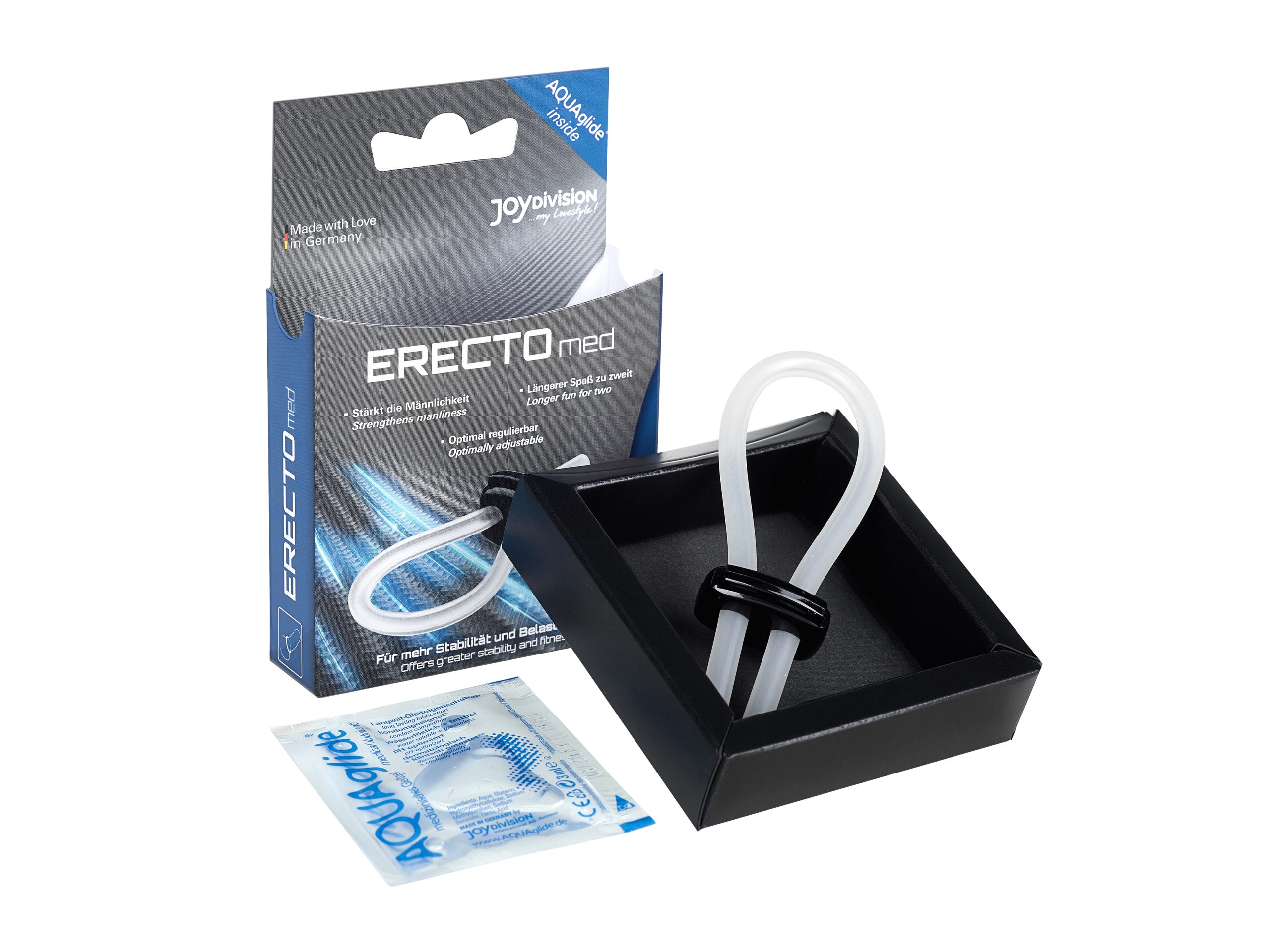ERECTOmed Adjustable Cock Ring Clear - Image 2