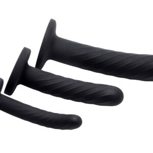 Trinity Strap-On Silicone 3 Pc Dildo Set