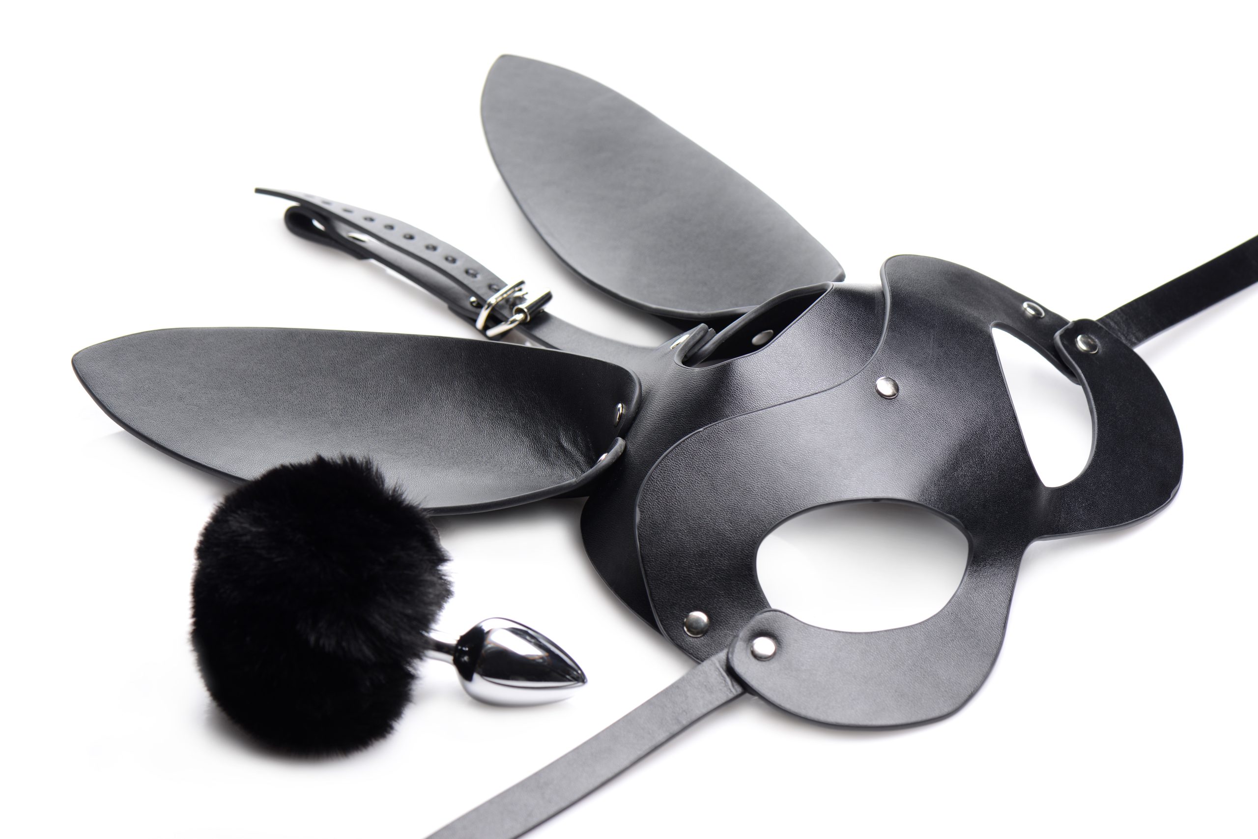 Bunny Tail Anal Plug and Mask Set - Image 3