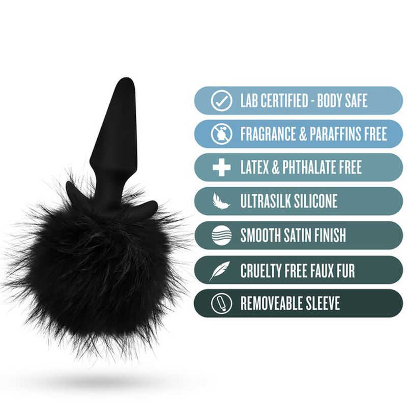 Anal Adventures Platinum Rabbit Tail Plug - Image 4
