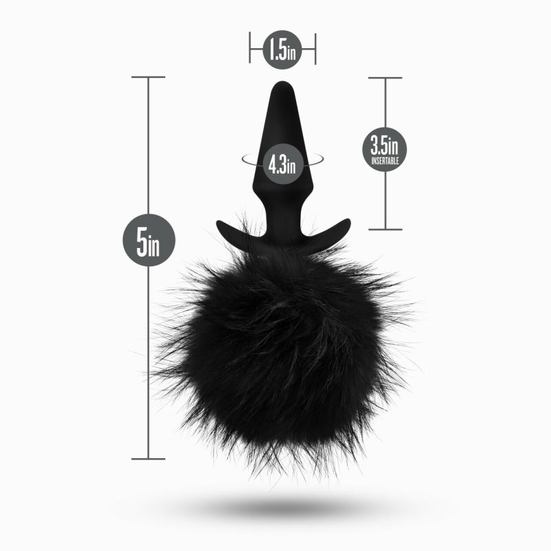 Anal Adventures Platinum Rabbit Tail Plug - Image 5