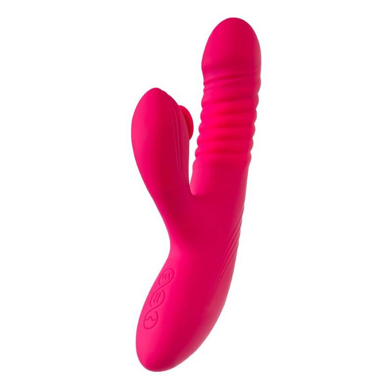 JOS Seri Thrusting Vibrator with Clitoral Stimulator Pad - Image 2